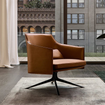 Italian light luxury Stanford dining chair Model Room reception negotiation chair single rotating leisure chair home back chair