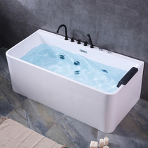  Acrylic bathtub integrated surf massage household insulation 1 1-1 8 meters net celebrity bed and breakfast thin edge small bathtub
