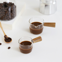 Italian heat-resistant glass small Milk Cup espresso Mini Milk Jar latte cup coffee shop utensils dip