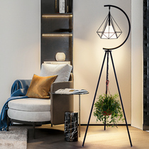 Nordic modern minimalist Net red living room floor lamp studio creative bedroom art Diamond iron personality lighting