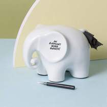 British Luckies Eric erasable trial Chronicle elephant ceramic three-dimensional memo stand creative sticky