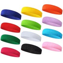 Sports sweat-absorbing headband Fitness headband Mens and womens childrens basketball Football Tennis Running Yoga headband Speed hairband