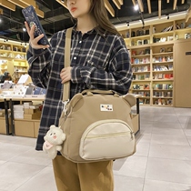 Mommy Mother & Baby Bag Fashion Backpack Tide 2022 New Large Capacity Single Shoulder Inclined Satchel Bag Mom Bag Light Double Shoulder Bag