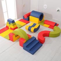 Software Sensation System Rainbow Succession Game Children Trainer Materials Early Teaching Center Teaching Aids Indoor Combined Soft Bag Climbing