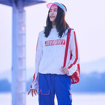 Beijing forest outdoor spring and summer new product one-way moisture-conducting quick-drying air-permeable thin hooded running shirt cardigan jacket Womens