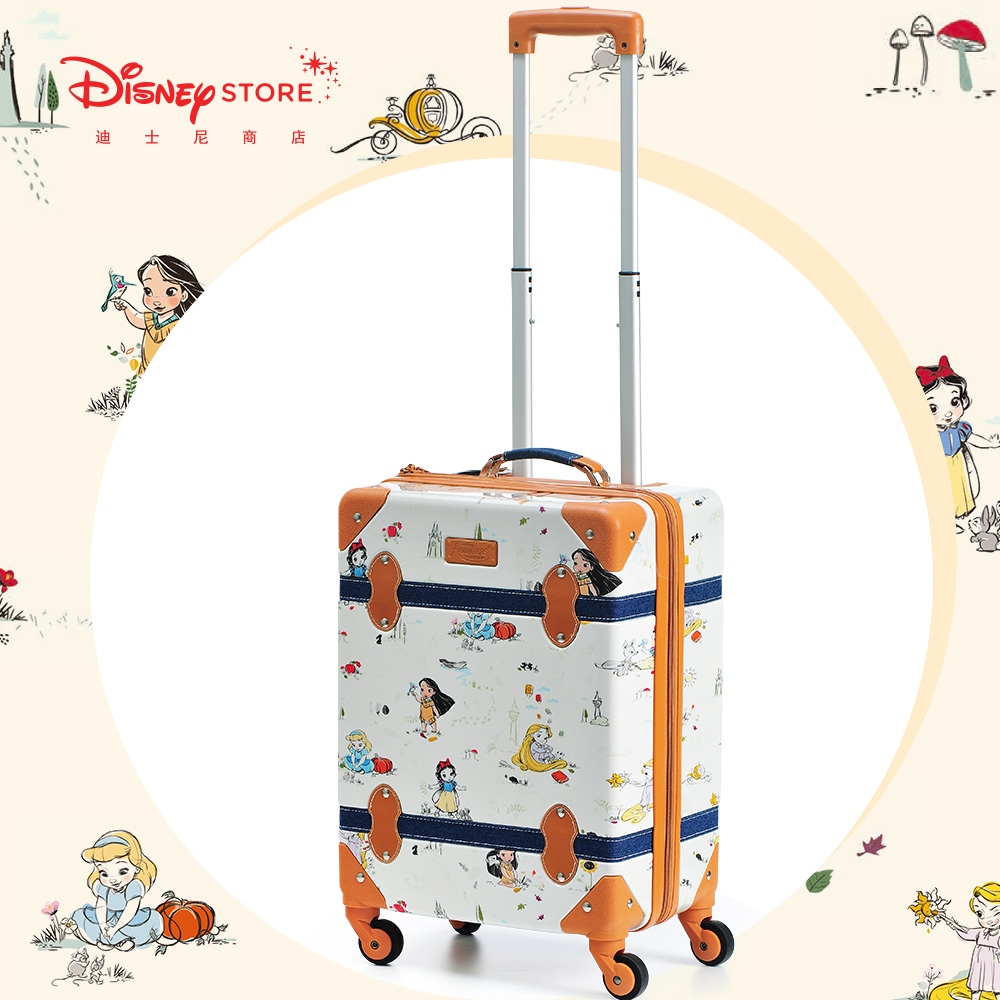 Disney Store Cartoonist Princess Snow White, Long Hair Princess, Children's Pull-Rod Box, British Luggage