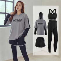 Yoga clothing 2021 new autumn winter quick clothes large size loose long sleeve gym sports set women running clothes
