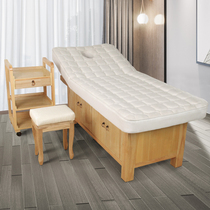 Solid Wood latex facial beauty bed beauty salon for traditional Chinese medicine massage massage beauty body pattern embroidery bed customized