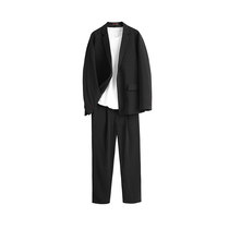 TEDDY ISLAND loose long sleeve thin jacket casual small suit suit suit pants set for men and women
