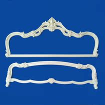 ABS plastic steel bedside bed tail wheat shell European furniture accessories European style bedside white stubble semi-finished products