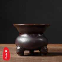 Ning Xiangge coarse pottery tea filter ceramic antique color glaze tea leak kung fu tea set accessories filter filter tea filter filter