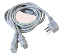The chassis power supply line 1 8 meters pure copper thick GB yi fen er power schemes for two computer power cord