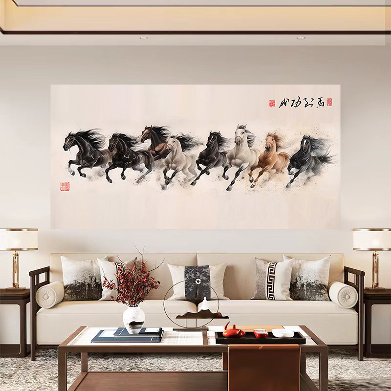 八骏马图挂画-八骏马图挂画促销价格、八骏马图挂画品牌- 淘宝