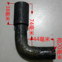 Direct selling car iron bar seven-shaped cylindrical welding sub-female thick hinge fence plate shaft hinge box hook hook new product
