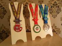 36cm high small waist medal pylons Photo frame Medal collection display Marathon trail running reward placement table