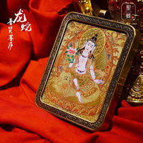 Thangka Buddha brand 12 zodiac Natal Buddha Tibet hand painted custom Tibetan Buddhism portable pendant amulet