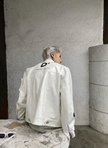 DTHEREAL] spot second hair crocodile pattern black and white trend niche personality leather jacket jacket jacket for men and women