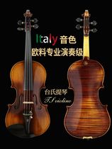 Taiwans 20 years of natural air dry pure handmade adult violin single board imported European material playing violin solo level