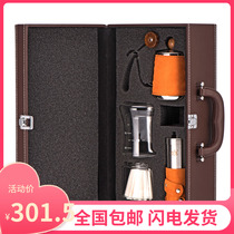 Imperial hand-made coffee pot set Drip filter cup Fine mouth pot Grinder Hand-made pot coffee appliance gift box