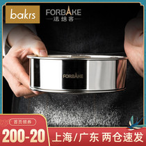 French Bakery flour sieve 6 inch round stainless steel mesh sieve oil leakage filter sieve powder screen household baking tools