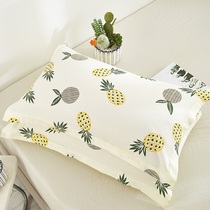 A pair of cotton pillowcase pillowcase 100% large adult female cotton single pillow pillow for children