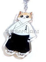 (侍 屋)Spot●Aikido Meow keychain●Aikido peripheral gift Commemorative equipment pack pendant