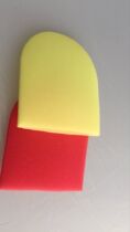 Supply Shake wheat microphone sleeve ktv non-woven sponge cover enlarged wheat cover disposable U-shaped microphone cover