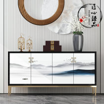 New Chinese entrance cabinet Modern painted dining side cabinet Locker Aisle cabinet Living room partition Shoe cabinet Light luxury decorative cabinet