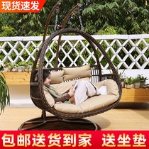 Hanging Basket Double Hanging Chair Mesh Red Balcony Cradle chair room inside and outside Qianbird Nest Sloth bedroom Bedroom Hammock Bed Casual Seat