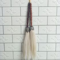 Panlong pole peach wood handle Taiji floating dust floating and sinking true horsetail blowing dust Taoist Buddha Dai Chi fly Taoist instruments
