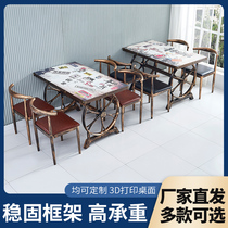Hot Pot restaurant dessert supper night snack barbecue restaurant table coffee shop fast breakfast milk tea noodle house table and chair combination