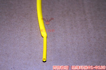 Promotional environmental protection yellow heat shrinkable sleeve Ф6 heat shrinkable tube 6mm insulated sleeve double shrinkable 200m roll