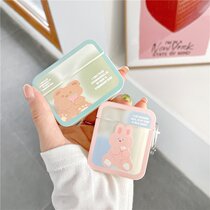 Little Bear rabbit for airpods Protective case airpodspro headset 3 Apple wireless Bluetooth headset box
