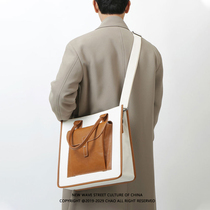 Tote Bag Mens handbag niche commuter bag mens Korean version of the new shoulder crossbody messenger bag womens large capacity
