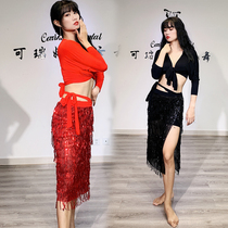 SWEGAL belly dance practice suit new sequined skirt suit inspiring exercise performance suit Sami exercise suit