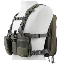 The new variable combination backpack D2 tactical chest hanging CS night camouflage vest combination equipment lightweight fast reverse
