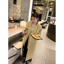 Cookadaily_caramel cream lasagna puff fake two-piece flying lamb coat with cotton warm coat