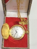 Shanghai Stopwatch Factory produces out-of-print original inventory 24k gold-plated cloisonne money 96 years Collection pocket watch Limited