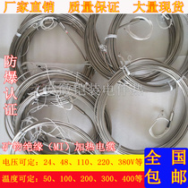 MI mineral insulation heating cable high temperature explosion-proof accompany tropical stainless steel sheathed electric heating tube heating tube