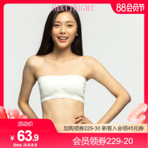 6IXTY8IGHT 68 summer new french no steel ring bandeau flat mouth underwear half cup circumference bra female BR10939