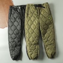 Not afraid of cold cold and wind-resistant foreign trade men's clothing factory tail goods warm and thick leisure feet cotton pants tide in autumn and winter