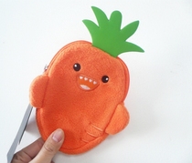 European and American Single Carrot little monster storage bag can make card bag coin wallet 35g