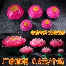 Wufu lotus lamp candle butter lamp three days and seven days for Buddha lamp colorful lotus wax seven star lamp for Buddha Lotus