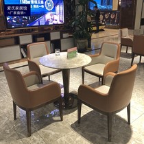 Sales offices Desk and chairs Composition Hotel leaning back chair Leisure Chair Beauty Salon brief modern reception of table and chairs furniture