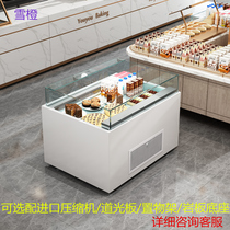 Snow Orange Open Cake Cabinet Dessert Display Cabinet Sandwich Cabinet Refrigerated Cabinet Horizontal West Point Sandwich Preservation Cabinet