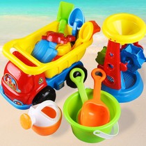 Childrens beach toy car set bucket digging sand shovel playing sand beach baby boy girl tool Cassia