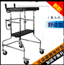 Table-top new elderly wheeled walker with seat paralysis walker hemiplegia standing rehabilitation equipment walker