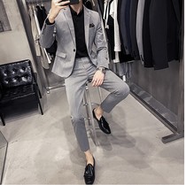 Fugui bird new trend suit mens suit youth Korean casual slim suit jacket wedding groom dress