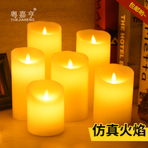 LED electronic candle light Birthday creative romantic proposal Candlelight atmosphere arrangement Bar hotel simulation guide light