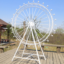 Wedding large iron Ferris wheel model floor ornaments outdoor furnishings hotel wedding props wedding decoration